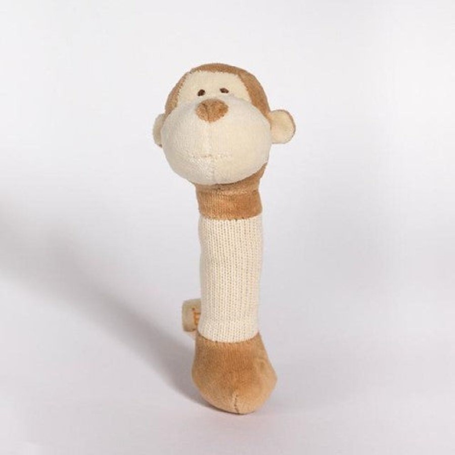 Toys The World of Good | Miyim - 100% Organic Cotton Stick Rattles - Monkey