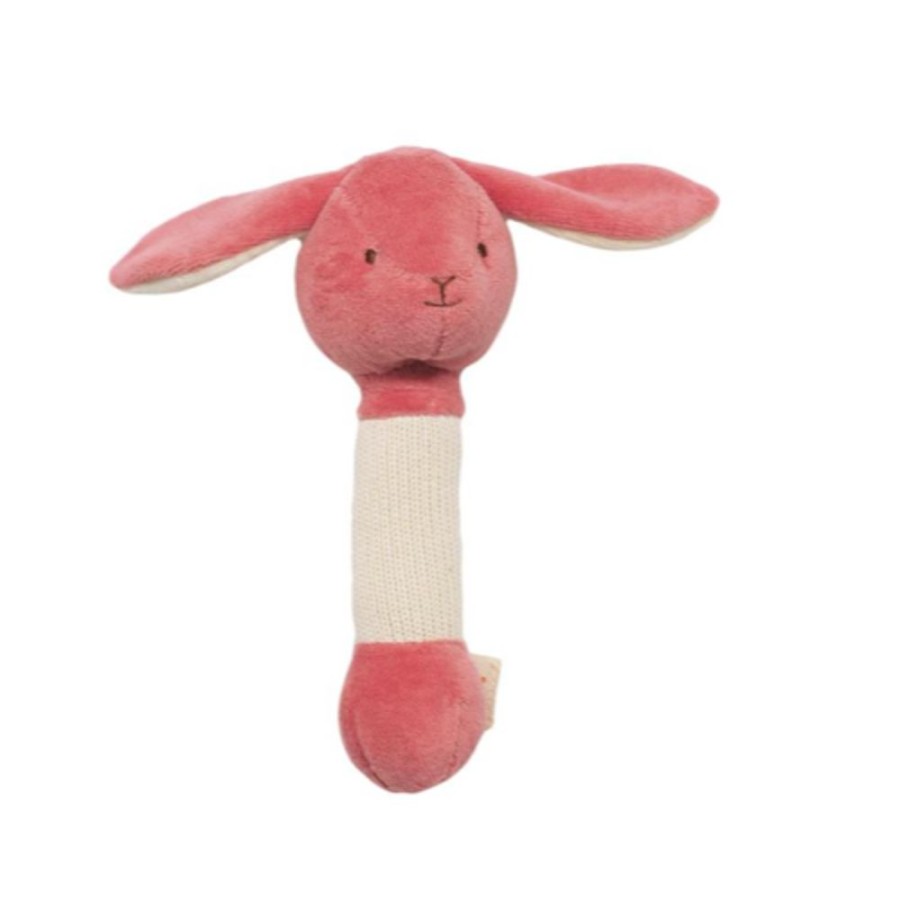 Toys The World of Good | Miyim - 100% Organic Cotton Stick Rattles - Bunny