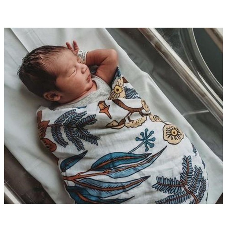 Sleep Pop Ya Tot | Pop Ya Tot - Wattle And Gum - 100% Organic Cotton Swaddle