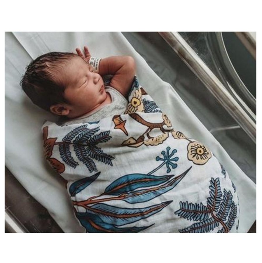 Sleep Pop Ya Tot | Pop Ya Tot - Wattle And Gum - 100% Organic Cotton Swaddle