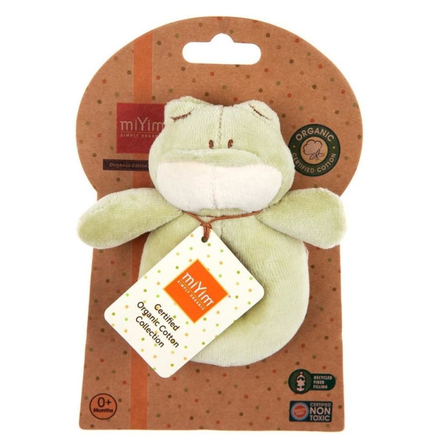 Toys The World of Good | Miyim - 100% Organic Cotton Ring Rattles - Frog