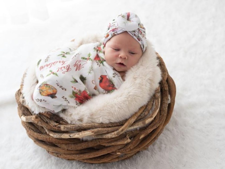 Sleep Kute Cuddles | Kute Cuddles - Christmas Joy - Luxe Bamboo Swaddle