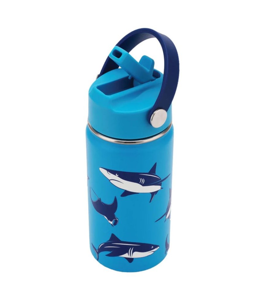 Feed Unique Health Products | Cheeki - Insulated Kids Bottle Shark 400Ml