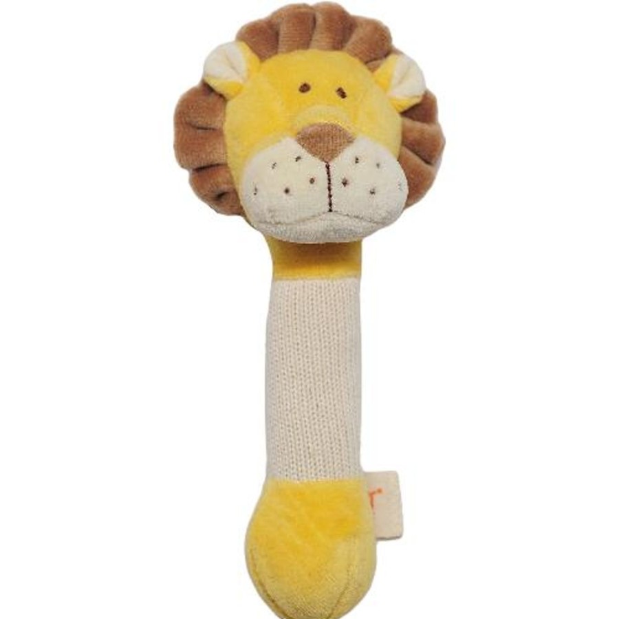 Toys The World of Good | Miyim - 100% Organic Cotton Stick Rattles - Lion