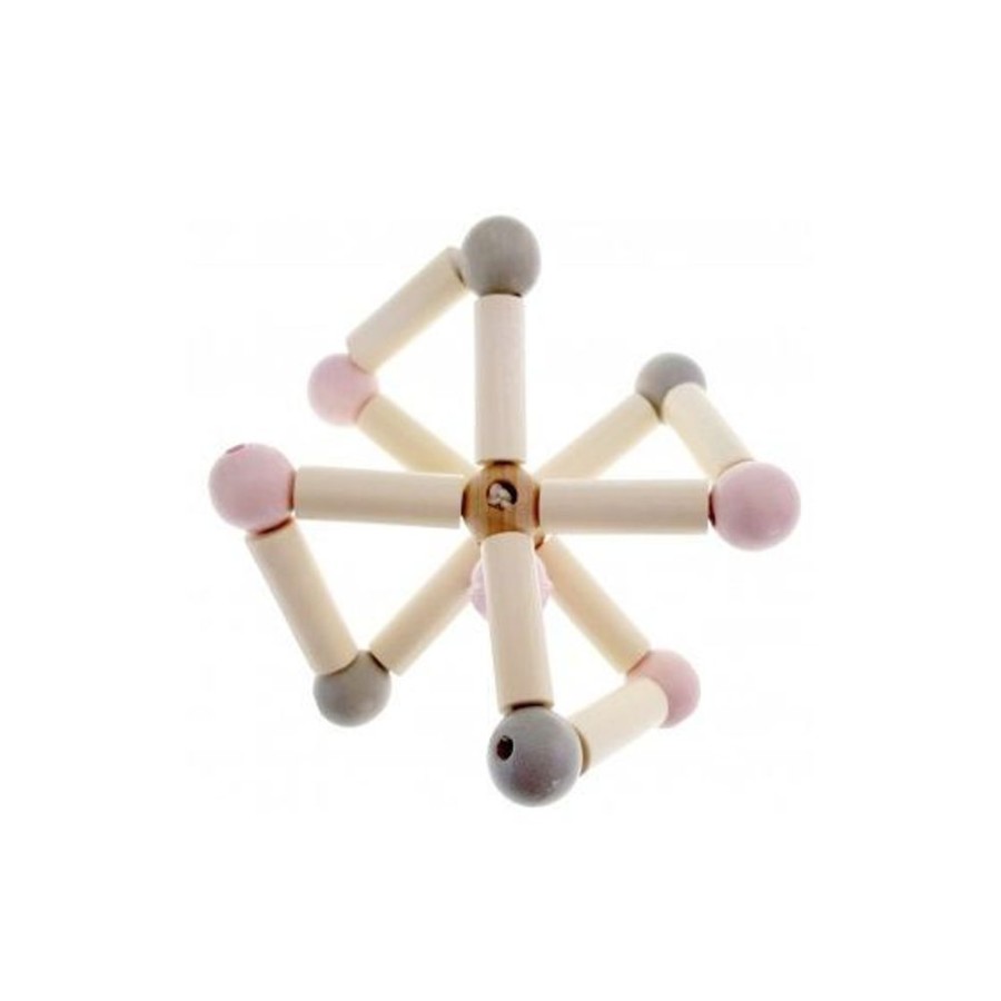 Toys Axis Toys | Hess Spielzeug - Rattle Twisty - Natural Pink