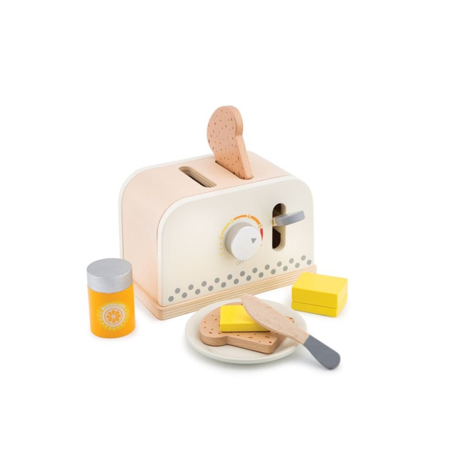 Toys Artiwood | New Classic Toys - Wooden Popup Toaster - White