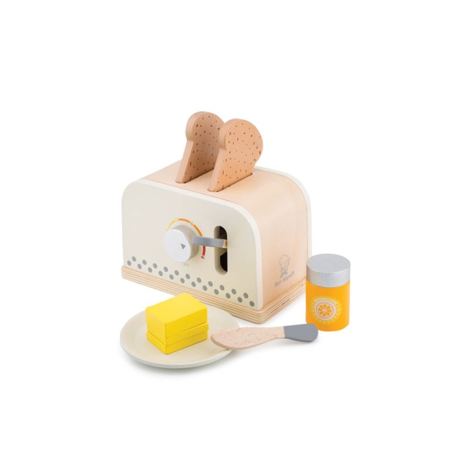 Toys Artiwood | New Classic Toys - Wooden Popup Toaster - White