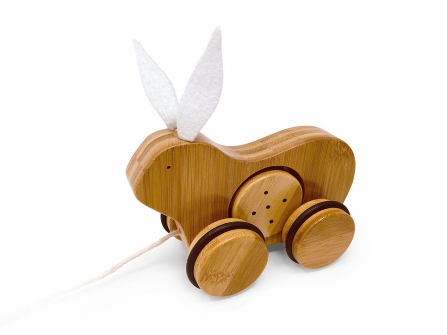 Toys Artiwood | Kinderfeet - Pull Toy Rabbit - Bamboo