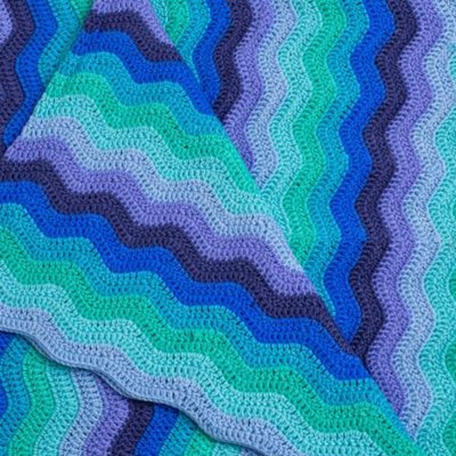 Sleep OB Designs | Ob Designs - Crochet Baby Blanket - Handmade Blue