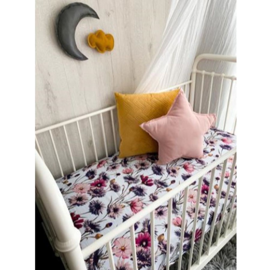 Sleep Pop Ya Tot | Pop Ya Tot - All About Aster Muslin - Cot Sheet