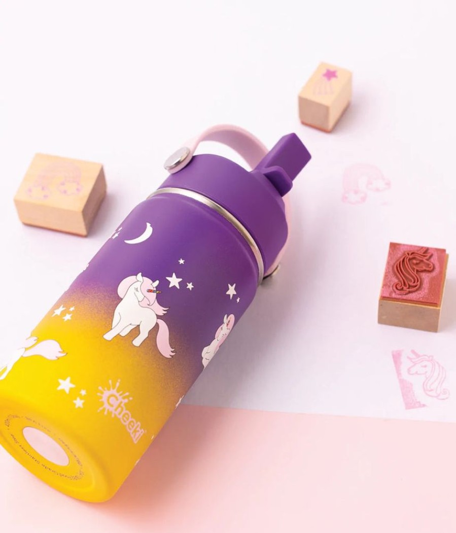 Feed Unique Health Products | Cheeki - Insulated Kids Bottle Unicorn 400Ml