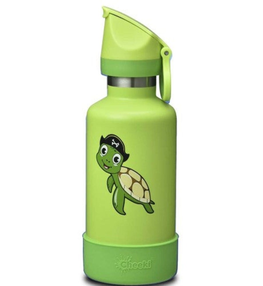 Feed Unique Health Products | Cheeki - Insulated Kids Bottle Turtle 400Ml