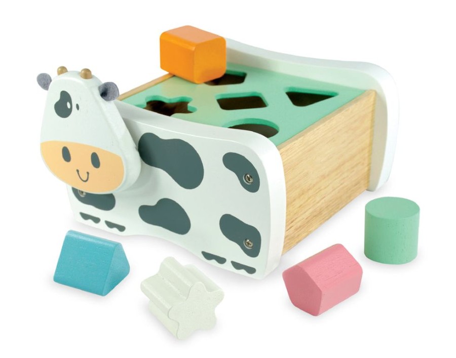 Toys Artiwood | I'M Toy - Cow Geo Sorter - Pastel