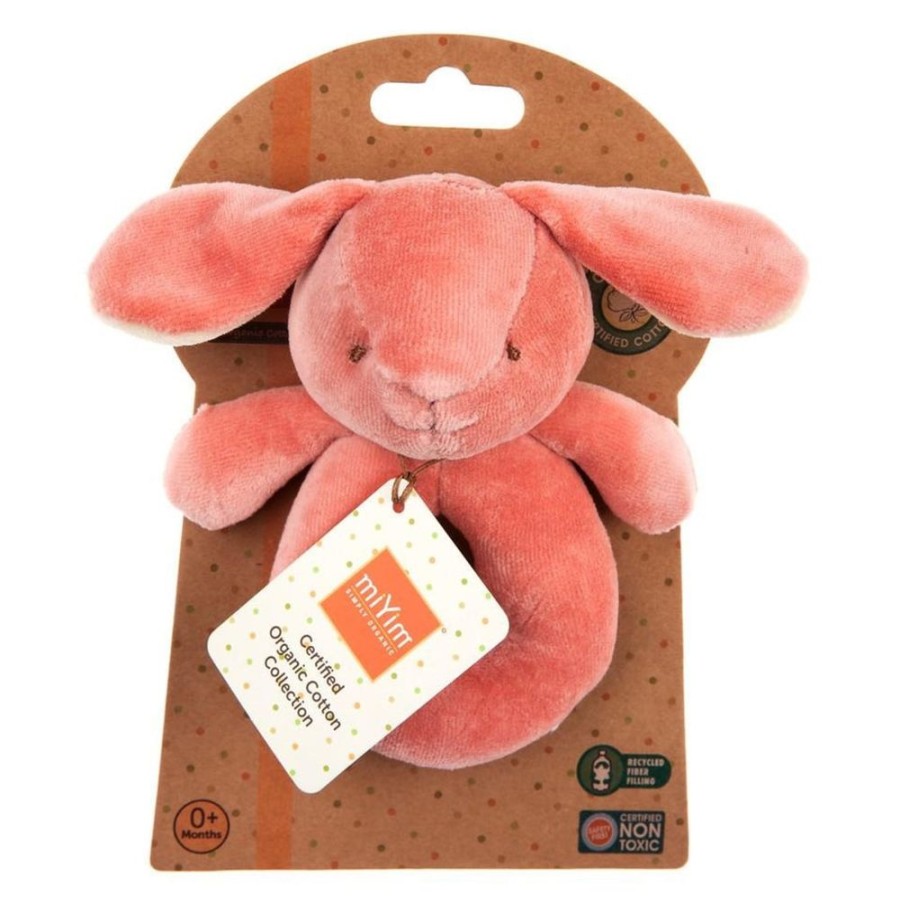 Toys The World of Good | Miyim - 100% Organic Cotton Ring Rattles - Bunny