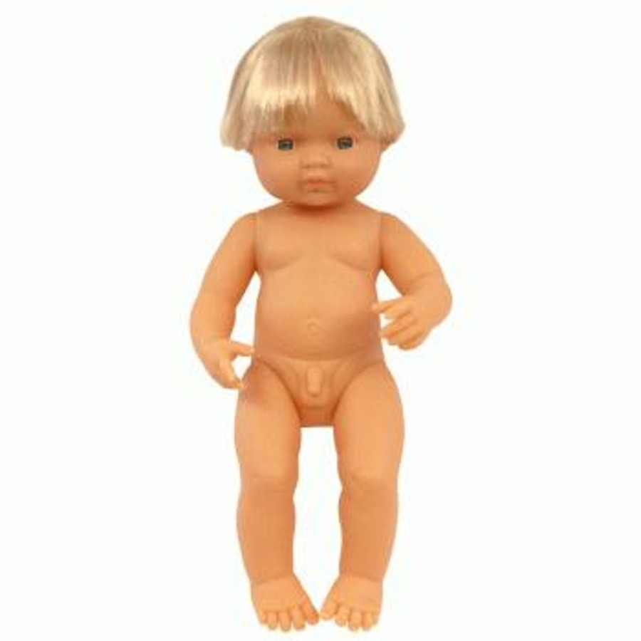 Toys Axis Toys | Miniland - Anatomically Correct Baby Doll- Caucasian Boy 38Cm (Undressed)