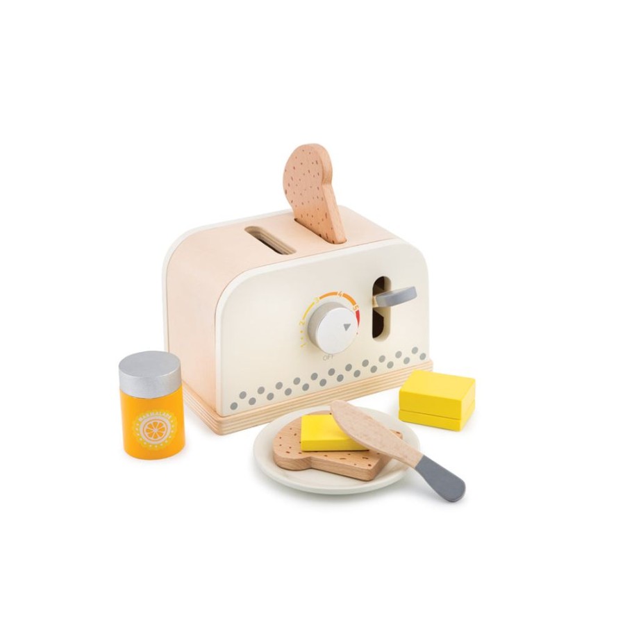 Toys Artiwood | New Classic Toys - Wooden Popup Toaster - White