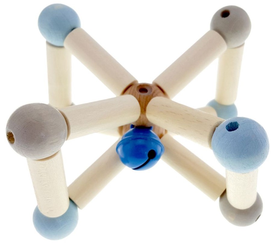 Toys Axis Toys | Hess Spielzeug - Rattle Twisty - Natural Blue