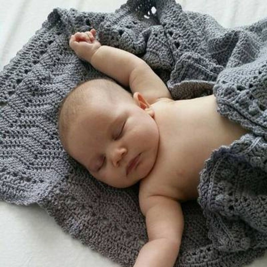 Sleep OB Designs | Ob Designs - Crochet Baby Blanket - Handmade Grey