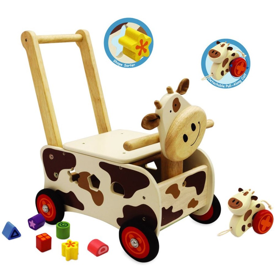 Toys Artiwood | I'M Toy - Walk And Ride Cow Sorter