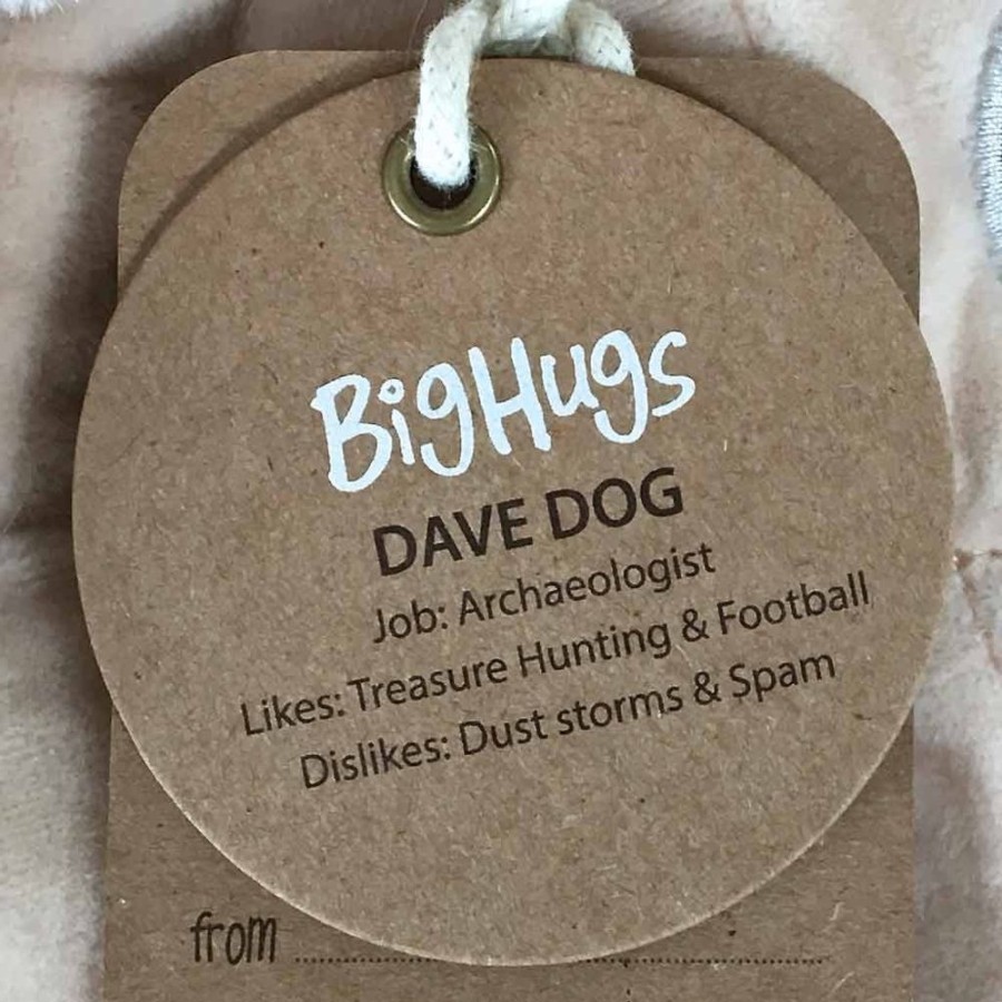 Toys OB Designs | Ob Designs - Dingaring Teething Rattle - Dave Dog Beige