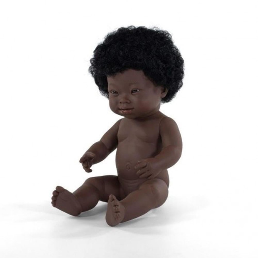 Toys Axis Toys | Miniland - Anatomically Correct Baby Doll - African Girl Down Syndrome 38Cm