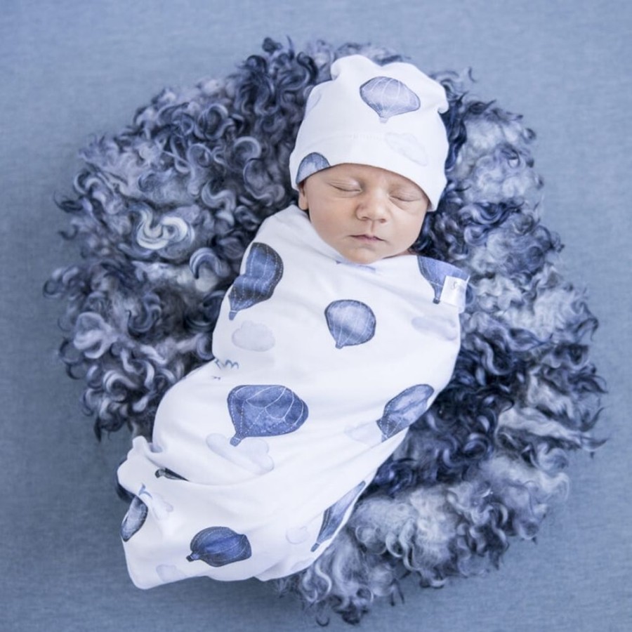 Sleep snuggle Hunny Kids | Snuggle Hunny Kids- Cloud Chaser Snuggle Swaddle & Beanie Set