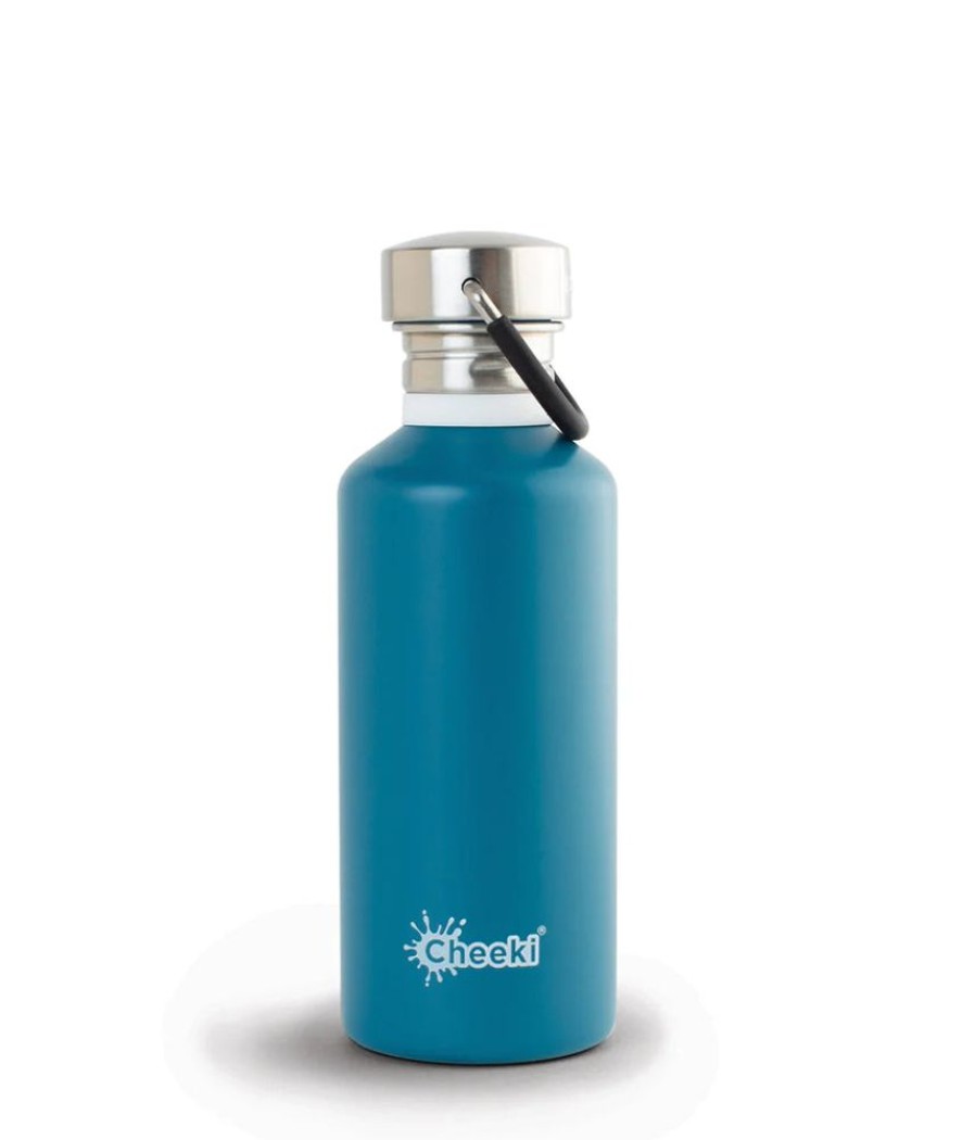 Feed Unique Health Products | Cheeki - Stainless Steel Bottle Topaz 500Ml