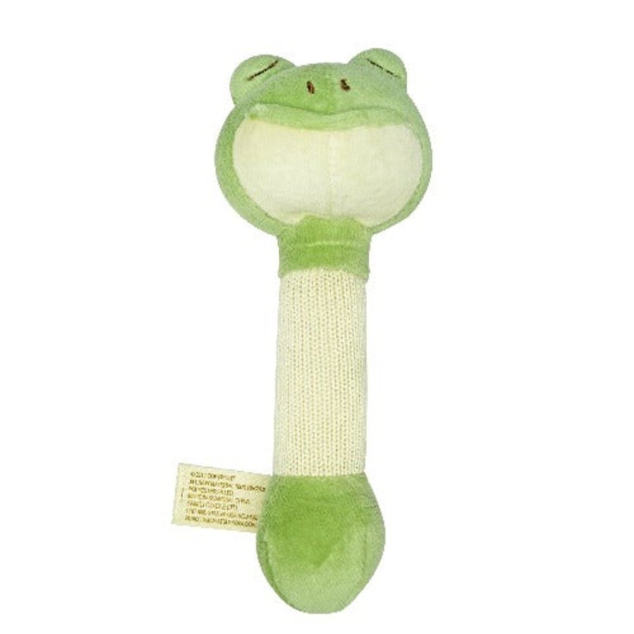 Toys The World of Good | Miyim - 100% Organic Cotton Stick Rattles - Frog