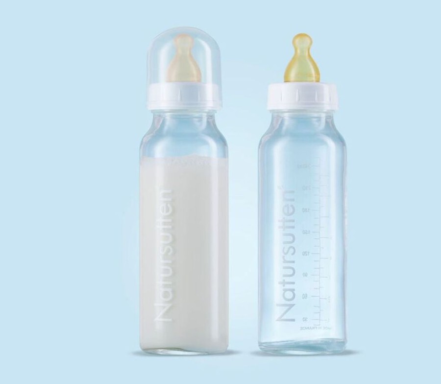 Feed Natursutten | Natursutten - Glass Baby Bottle 240Ml