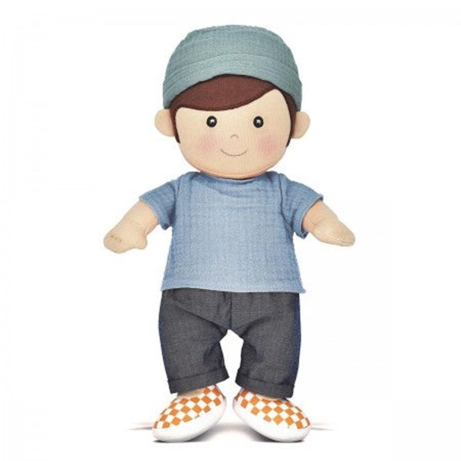 Toys Artiwood | Apple Park - 100% Organic Theo In Topaz Blue Doll